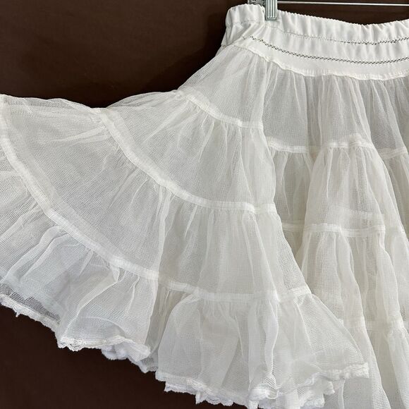 Vintage Fantasia Petticoat Square Dance Fluffy Puffy Short Length Crinoline - Picture 3 of 5